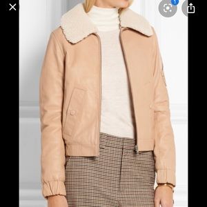 See by Chloe Shearling-trimmed Leather Jacket